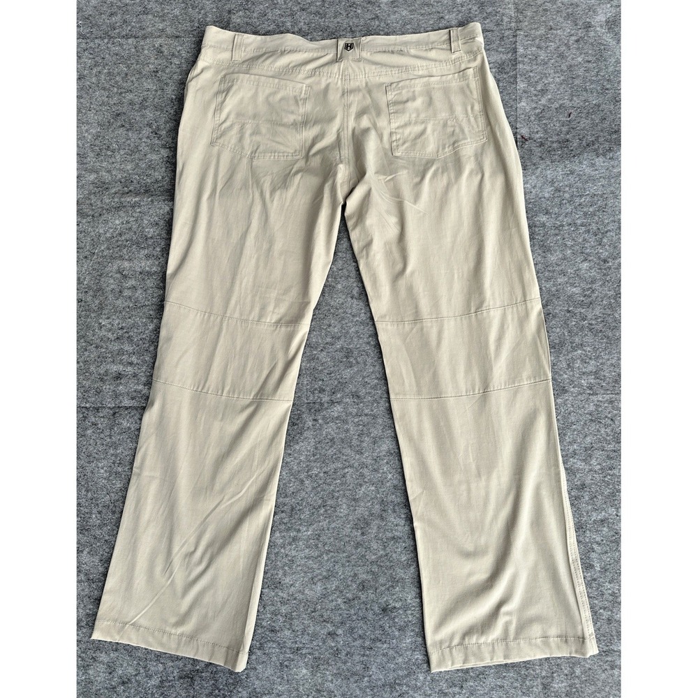 Heybo Outdoors Performance Fishing‎ Pants 40x32 Khaki Stretch NWT Men's (DD8)